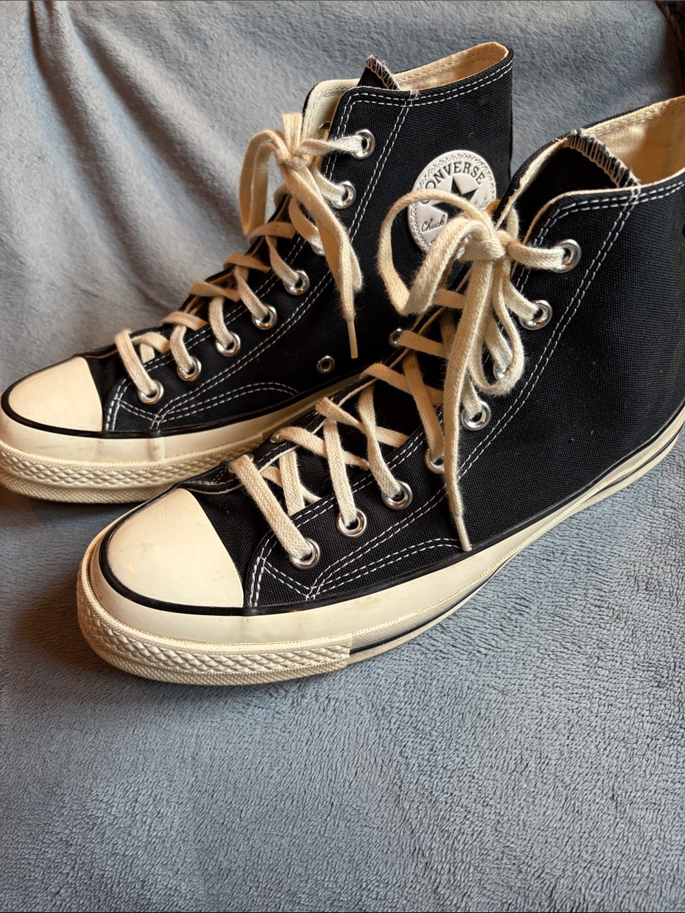 Converse Chuck 70’s High Top Sneakers in Black with Cream Accents